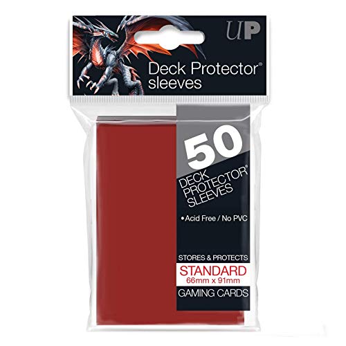 Ultra-Pro 31994 Bustine Standard Pro Gloss, Rosso, 50 Pezzi, Colore, 330479
