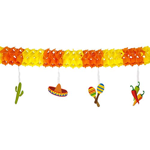 Boland- Decorazioni, Giallo/Arancione/Rosso/Verde, 4M, 54402