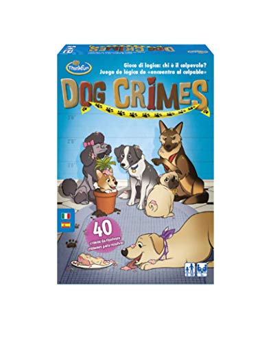 Thinkfun 76414 Dog Crimes, Gioco Di Logica, 1+ Giocatori, Versione Italiana, Gioco In Scatola Stem, 40 Crimini Da Risolvere, Età Consigliata 8+