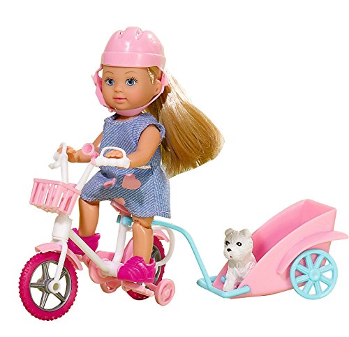 Smoby Toys 105730783 - Evi Love Bambola Giro In Bici, Modelli Assortiti