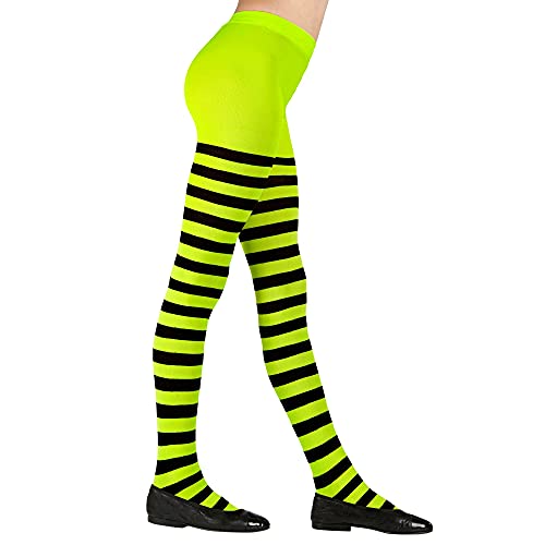 "Green/Black Striped Pantyhose" 70Den - (7-10 Years)