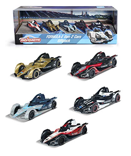 Majorette Gen 2 Formula E Scala 1:64 Gift Pack 5 Pezzi, 3 Anni, Multicolore, 212084026