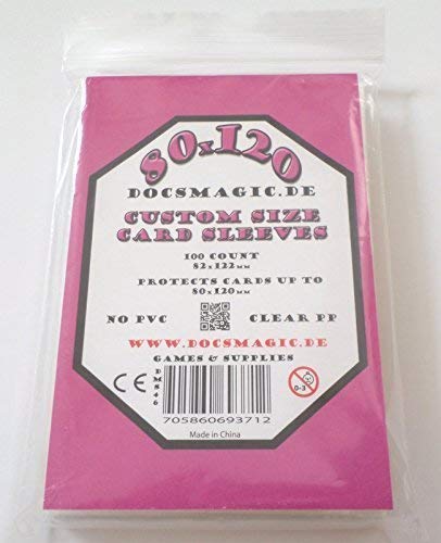 Docsmagic.De 50 Premium Magnum Board Game Sleeves - 80 X 120-82 X 122