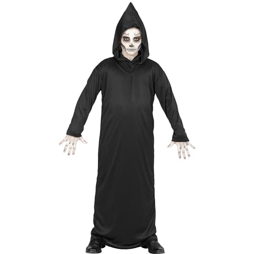 Widmann Milano Party Fashion - Costume Da Mietitore Per Bambini, Tunica Nera, Tristo Mietitore, Costumi Di Carnevale, Halloween