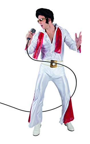 Boland Elvis Rock 'N Roll Star Costume Adulto, Bianco/Rosso, 54-56, 83527