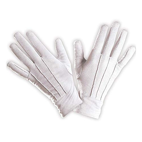 "Gloves" White - (One Size Fits Most Adult)