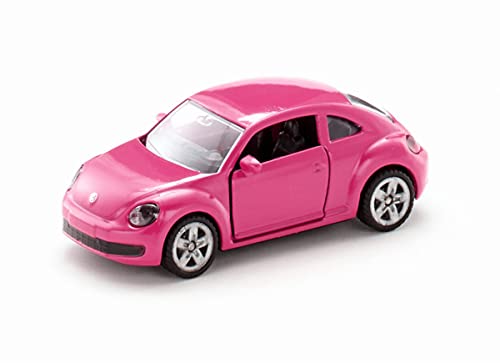 Siku 1488, Maggiolino Vw The Beetle, Metallo E Plastica, Rosa, Portiere Apribili, Adesivi Per Personalizzazione