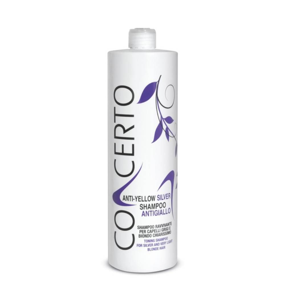 Concerto Shampoo Ravvivante Anti Giallo Per Capelli Grigi  1000 ml