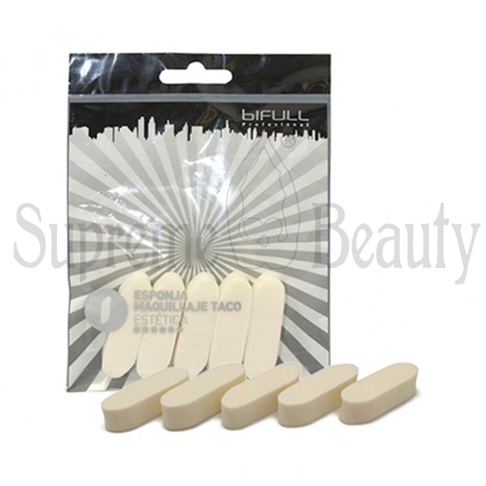 SET 5 SPUGNE BATUFFOLO LATTICE TRUCCO MAKE UP PROFESSIONALE ESTETISTA VISAGISTA