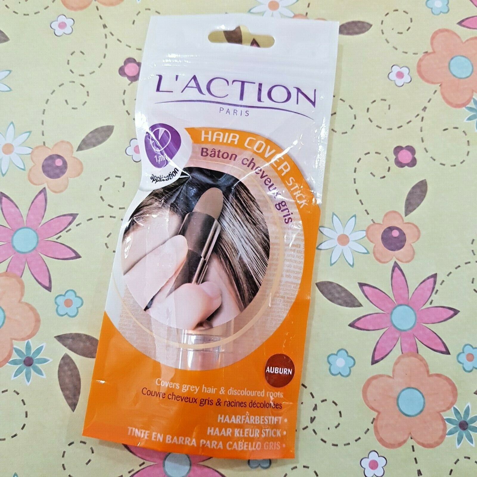 L'ACTION PARIS correttore ritocco stick copre i capelli grigi COL.AUBURN hair
