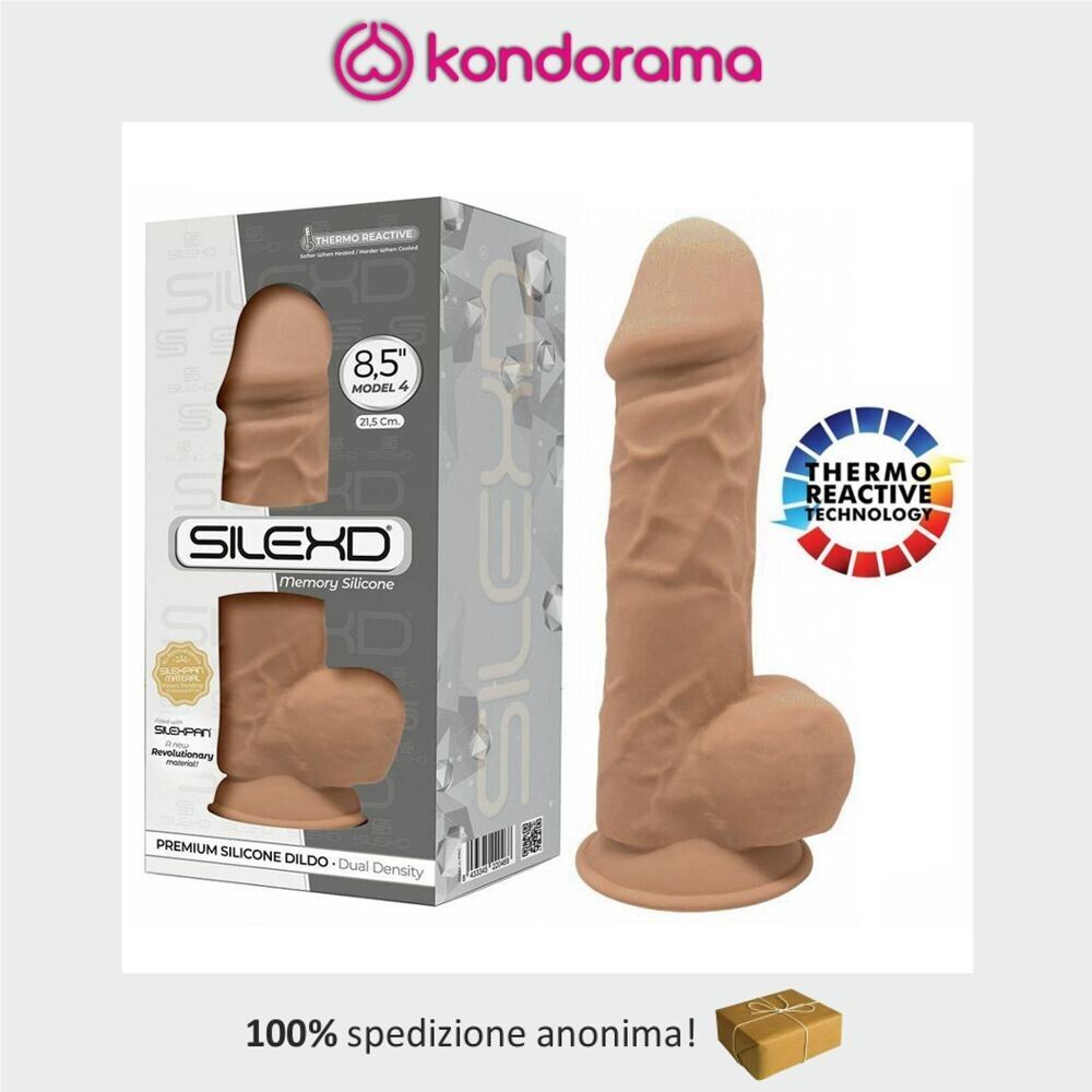 SilexD fallo realistico dildo gigante in silicone dual density termoreattivo 22