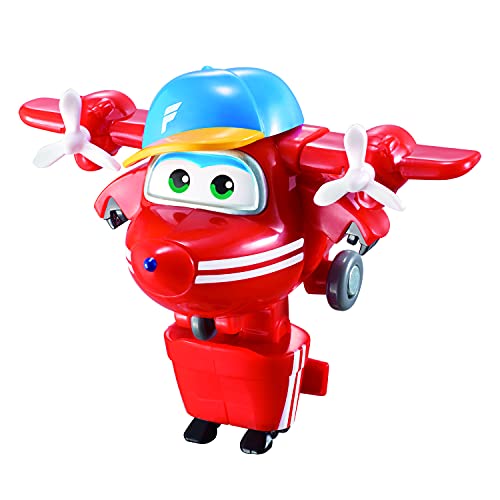 Super Wings Aereo Giocattolo - Super Wings Flip Transformers Giocattoli - Robot Giocattolo Macchinine Giocattolo Per Bambini, Regalo Bambina 3 4 5 Ann