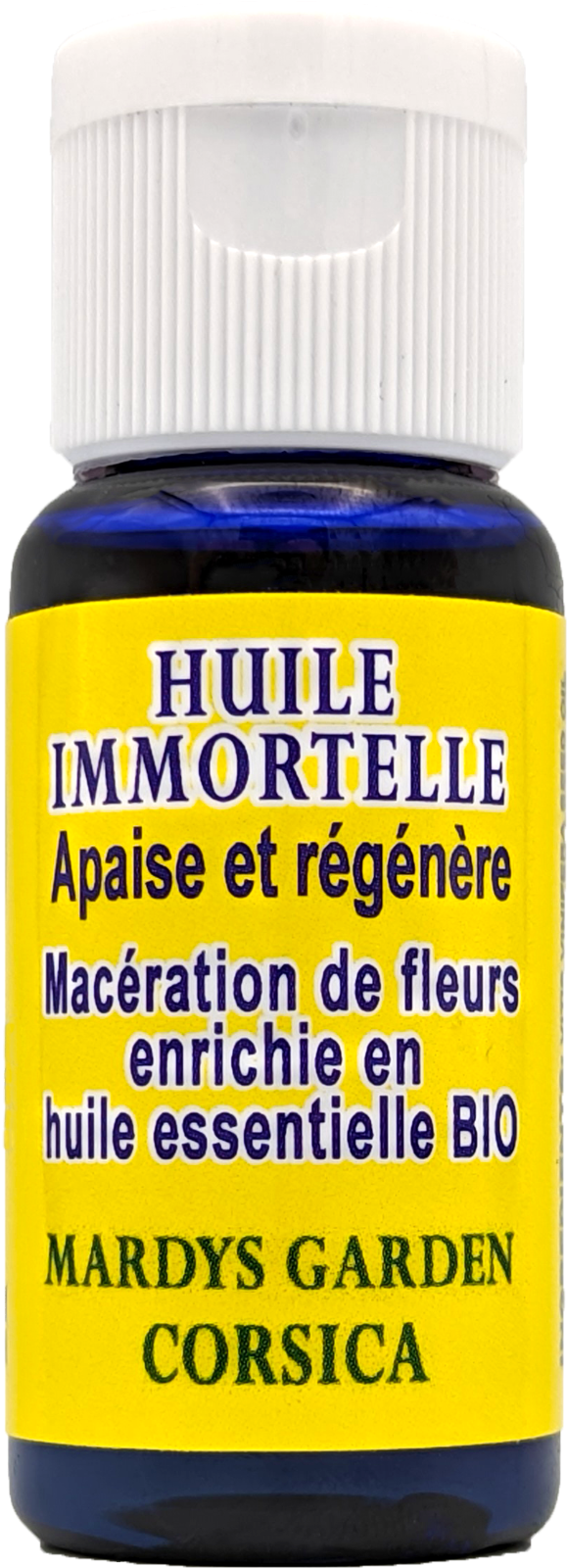 Olio di Elicriso 15ml. Pronto all'uso, macerato di fiori. Fatto in Corsica
