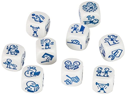 Asmodee Italia, Rory'S Story Cubes Actions (Azzurro), Gioco Di Dadi Per Creare Storie, Edizione In Italiano, 8076