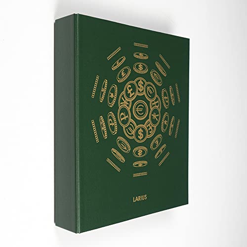 Larius Album Per Monete Da 2 Euro, Raccoglitore Per Monete, Banconote Di Varie Dimensioni (Album, Verde)