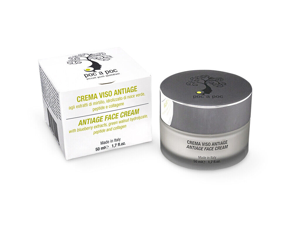 POC A POC Crema Viso AntiAge Con Acido Jaluronico, Collagene, Peptide antirughe
