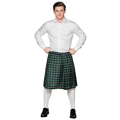 Boland - Gonna Tartan Mr Tartan, Kilt Al Ginocchio, Taglia Unica, Gonna A Portafoglio, Carnevale, Travestimento, Festa A Tema, Festa Motto