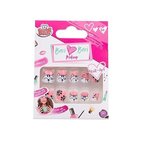 Grandi Giochi - Baci Baci Make Up Nail Art, Unghie Adesive, Assortite In 6 Varianti, Lub08000
