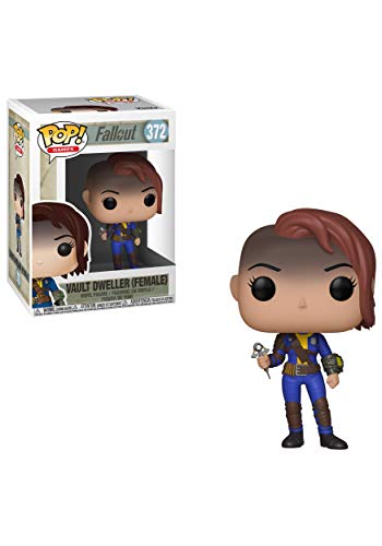 Funko Fallout Games - Pop Vinyl Figure 372 Vault Dweller Female 9Cm, Multicolore, Taglia Unica