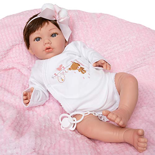 María Jesús Bambola Reborn Femmina 2Kg E 48Cm, Bambole Reborn Originali In Silicone Vinile, Bambola Reborn Originale Con Rossore, Caduta Della Testa E
