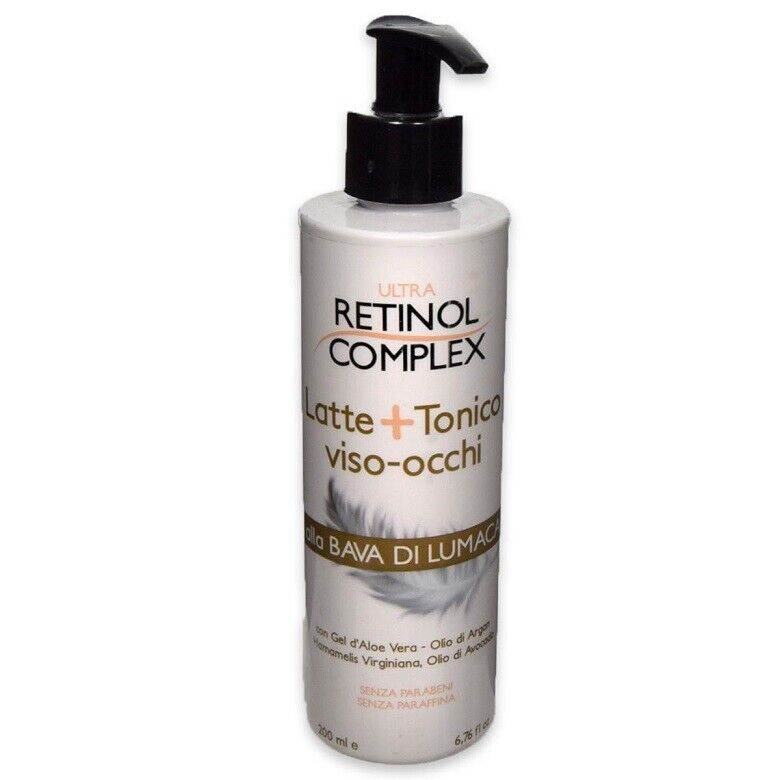 RETINOL COMPLEX LATTE+TONICO VISO-OCCHI ALLA BAVA DI LUMACA 200 ML