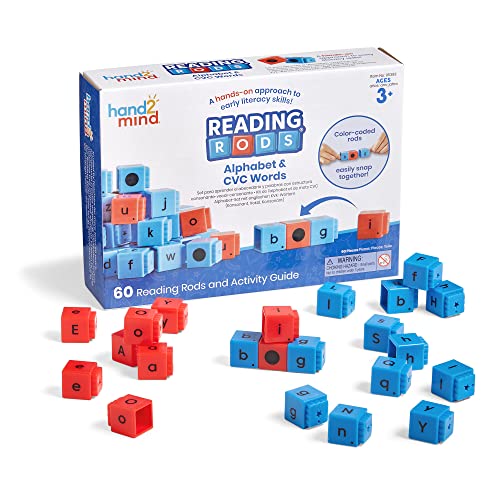 Learning Resources Mattoncini Di Lettura Reading Rods Alfabeto E Parole Cvc , Imparare A Leggere, Attività Di Formazione Delle Parole, Blocchi Di Lett