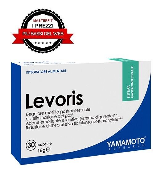 LEVORIS® 30 capsule Anti Gonfiore YAMAMOTO RESEARCH Contro la Flatulenza