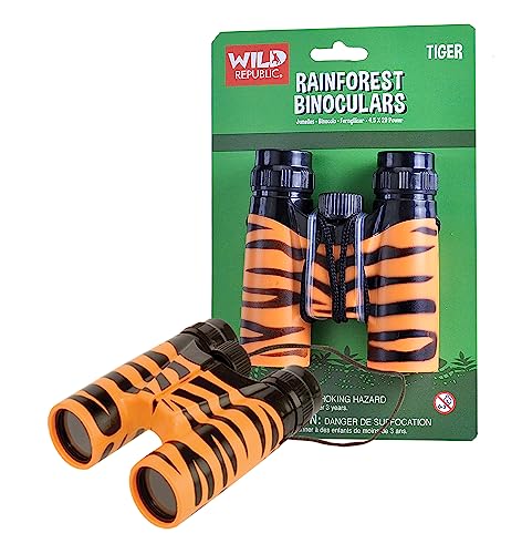 Wild Republic Binocular Tigre, Binocolo Per Bambini, Binocolo Per Giocare, Regalo Educativo Per Bambini, Perfetto Per Chi Ama La Natura