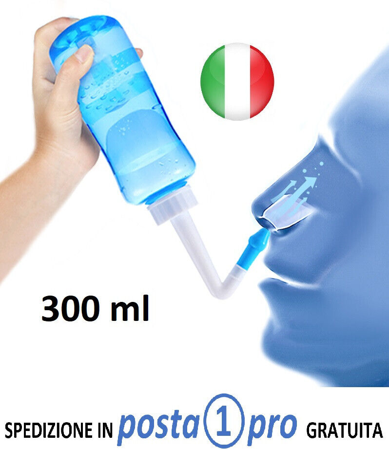 Bottiglia Irrigatore Nasale per Lavaggi Nasali Neti Lota 300ml