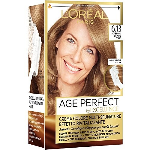 L'Oreal Paris Excellence Age Perfect Tinta 6.13 Castano Chiaro Beige