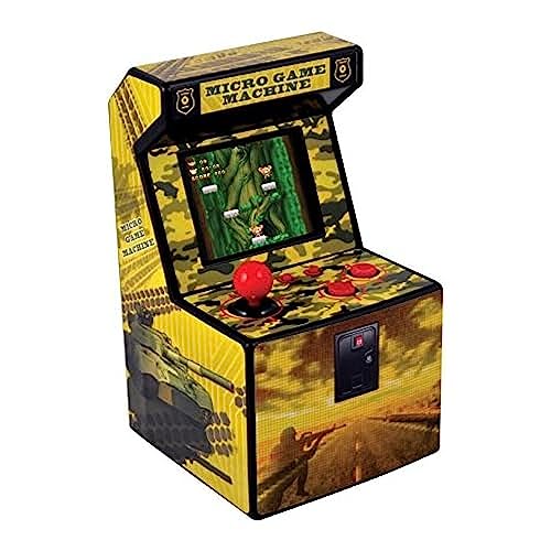 Ital - Mini Arcade Retro/Mini Console Geek Portatile Con 250 Giochi Integrati / 16 Bit/Gadget Perfetto Come Regalo Per Bambini E Adulti (Giallo)