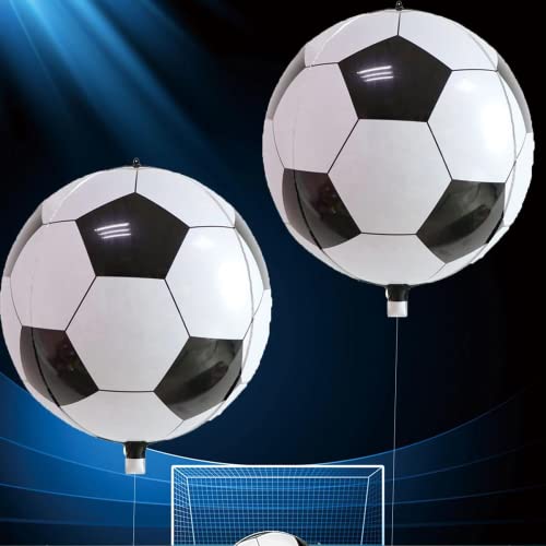 Diwuli 2Pcs Football Balloon Set, Soccer Balloon Set Decorazione Calcio, Palloncini In Foil, Palloncini In Foil, Compleanno Bambini, Festa A Tema, Fes