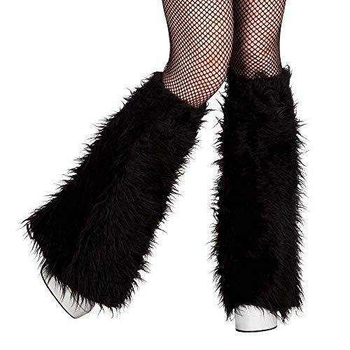 Boland- Scaldamuscoli Plush Con Pelo Per Adulti, Nero, Taglia Unica, 01730