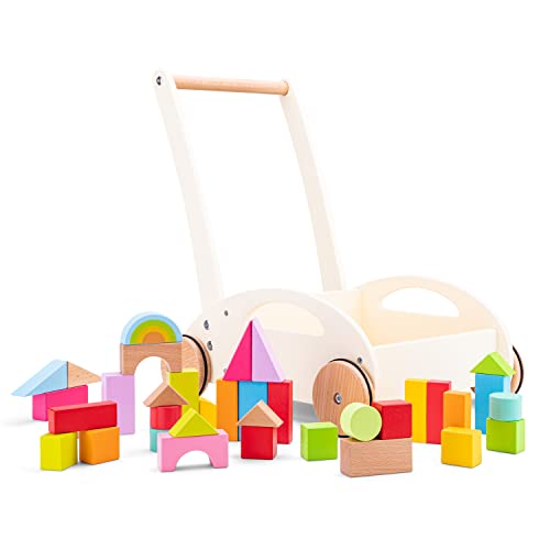 New Classic Toys Girello Con Blocchi