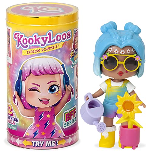 Kookyloos Bambola Sorpresa Da Collezione Con Accessori Alla Moda, Scarpe, Vestiti E Giocattoli, Con 3 Divertenti Espressioni, Multicolore