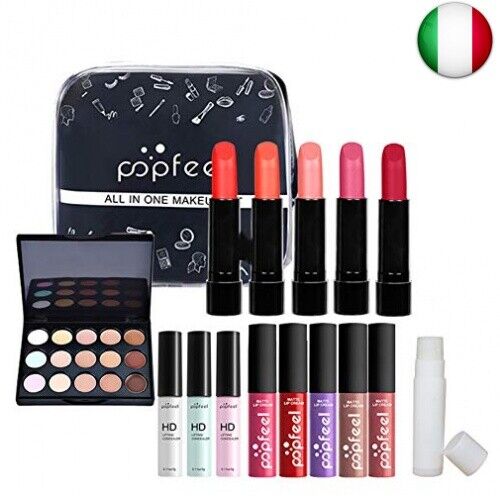 FantasyDay 15 Pezzi Set di Trucchi Kit di Bellezza Cosmetici Kit per Occhi,