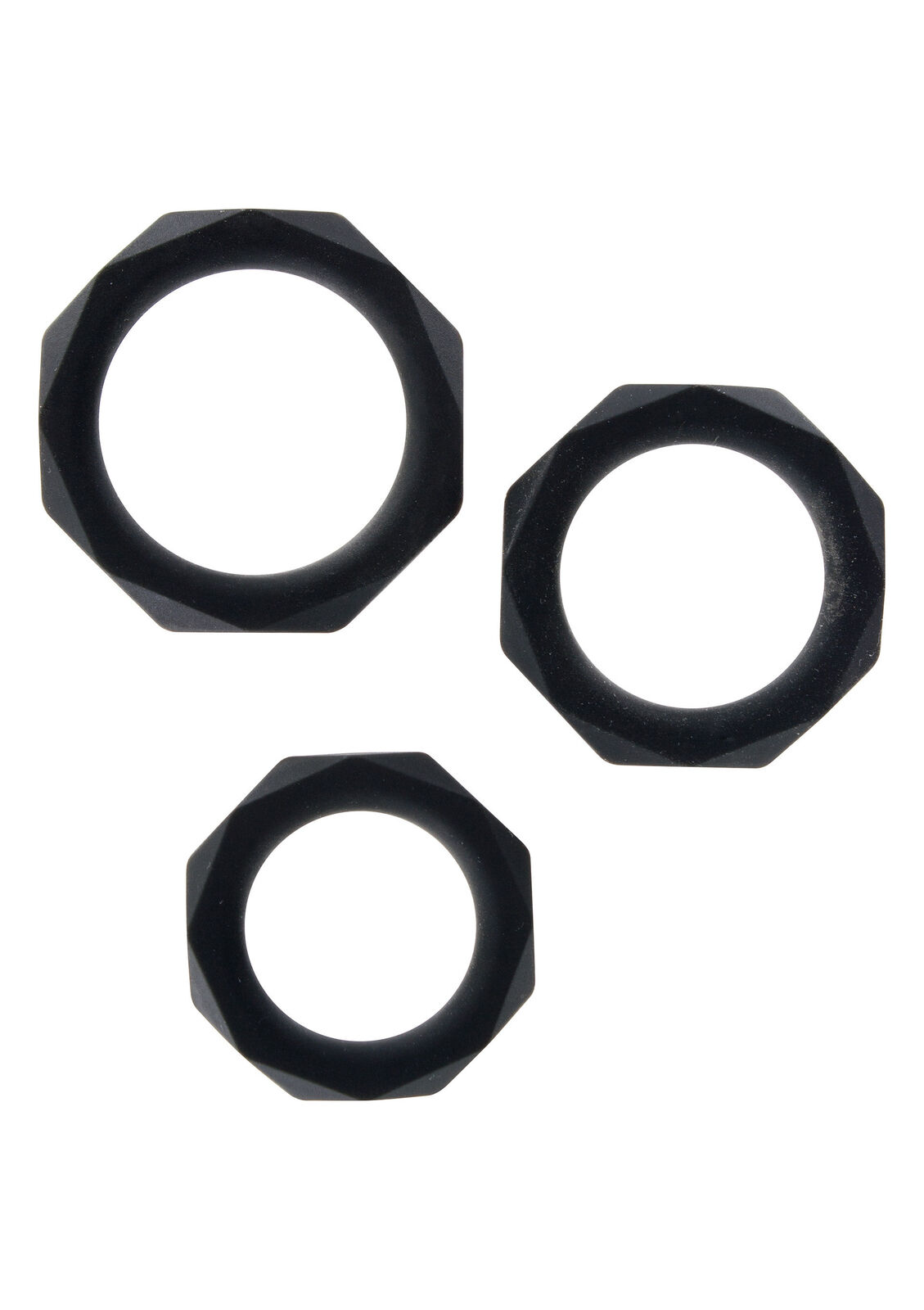Anello fallico per pene in silicone contro eiaculazione precoce uomo kit 3 pz