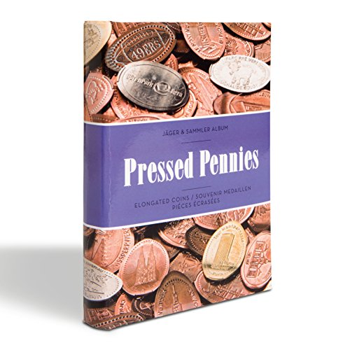 Leuchtturm 342625 Pressed Penny Album Incl. 8 Pocket Sheets For 6 Coins Per Sheet, B-Design