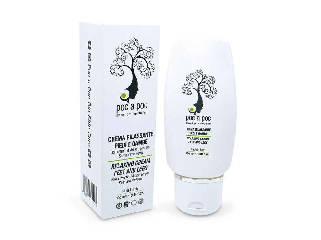 POC A POC Crema piedi e gambe 100ml  Con Estratto di Vite Rossa, Arnica, Zenzero