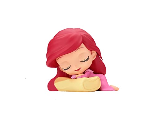 Bandai-Personaggi Disney-Ariel-Sleeping (Ver. A) Q Posket Figura, Colore Dormire, Ban19836