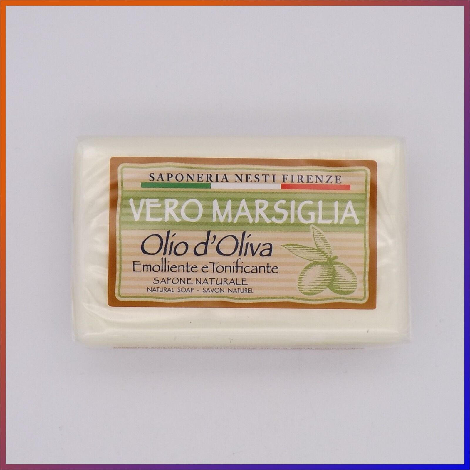 Saponetta profumata Vero Marsiglia Vegetale Oliva 150 g Saponeria Nesti Dante