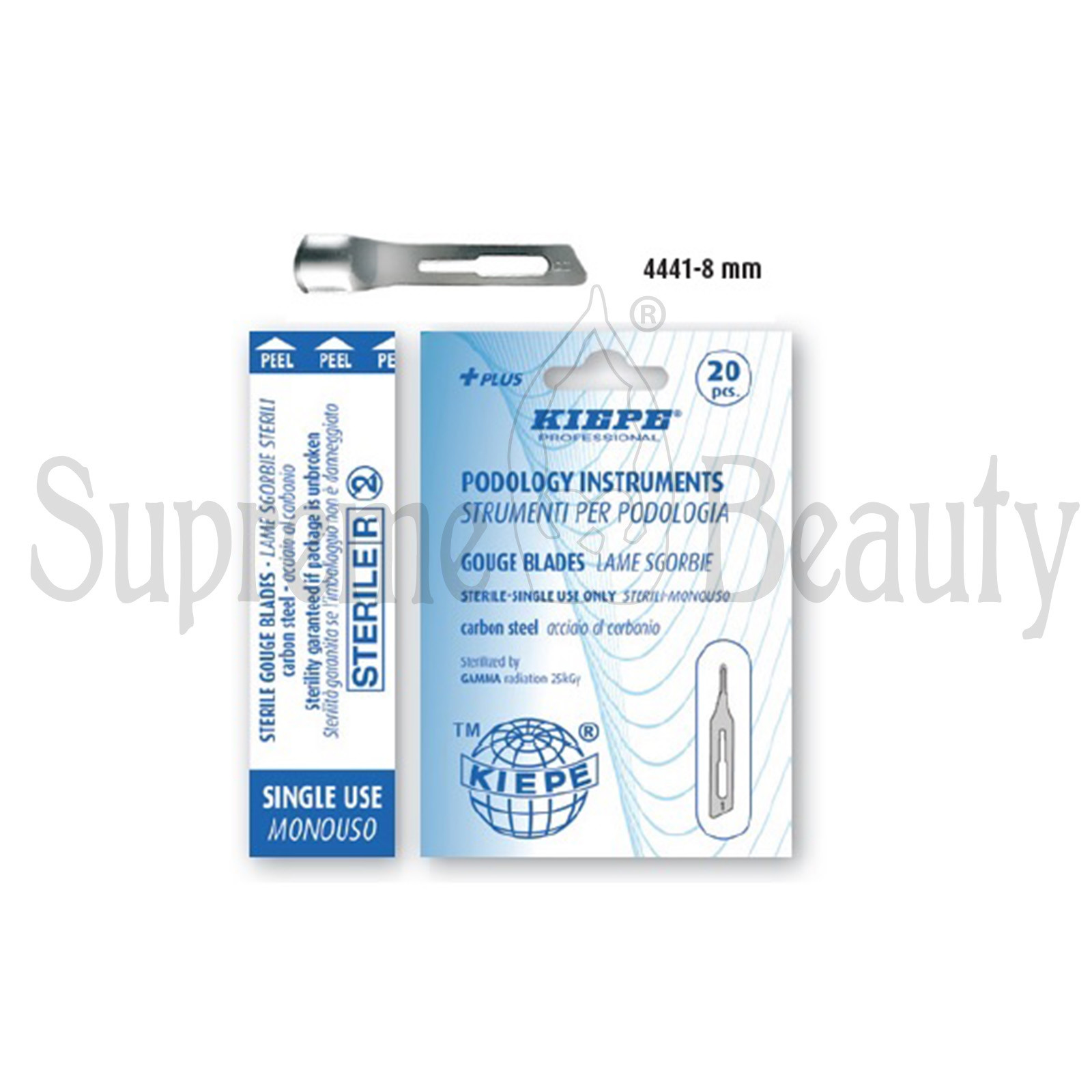 KIEPE 20 LAME PODOLOGICHE MANICURE PEDICURE PROFESSIONALI ESTETISTA NUMERO 8