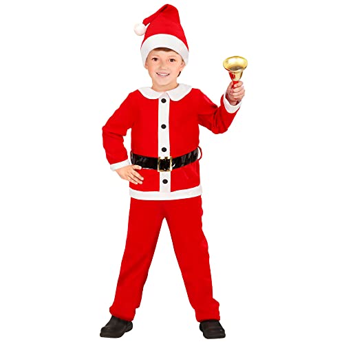 "Santa Claus" Flannel (Jacket, Pants, Belt, Hat) - (128 Cm / 5-7 Years)