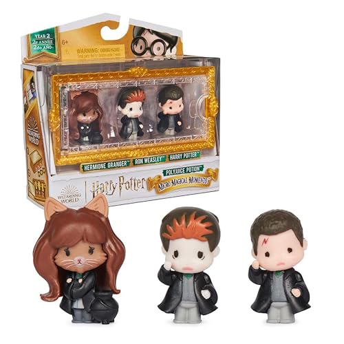 Wizarding World, Harry Potter E La Camera Dei Segreti, Mini Personaggi Collezionabili, Set Da 3 Personaggi, Pozione Polisucco, 6+ Anni