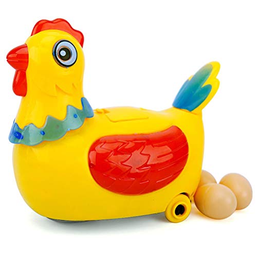 Tixiyu Giocattolo Elettrico Per Gallina Che Depone Le Uova Per Bambini, Giocattolo Interattivo Con Luce Colorata E Musica