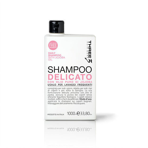 Shampoo Delicato Per Lavaggi Frequenti Con Olio Di Jojoba Faipa Three 1000ml