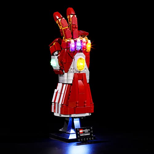 Lightailing Kit Di Illuminazione A Led Per Lego- 76223 Guanto Dell'Infinito Di Iron Man Modello Da Costruire - Set Di Luci A Led Compatibile Con Il Mo