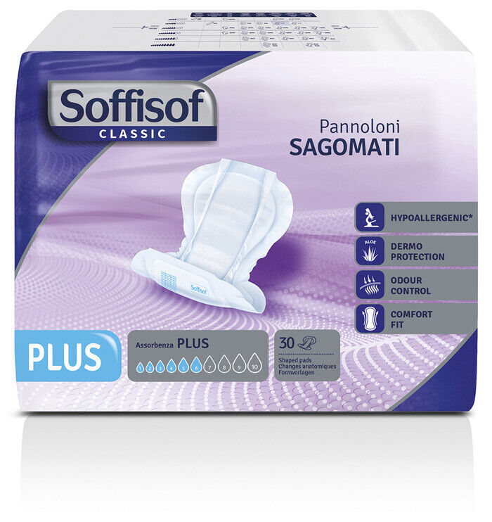 Pannoloni Sagomati Plus Soffisof Classic 30 Pezzi