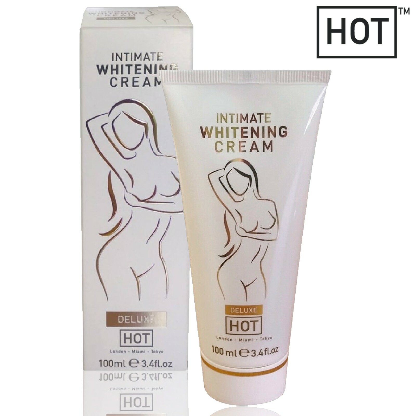 HOT Intimate Whitening Cream Deluxe 100ml Crema Sbiancante per Intimo Donna Uomo
