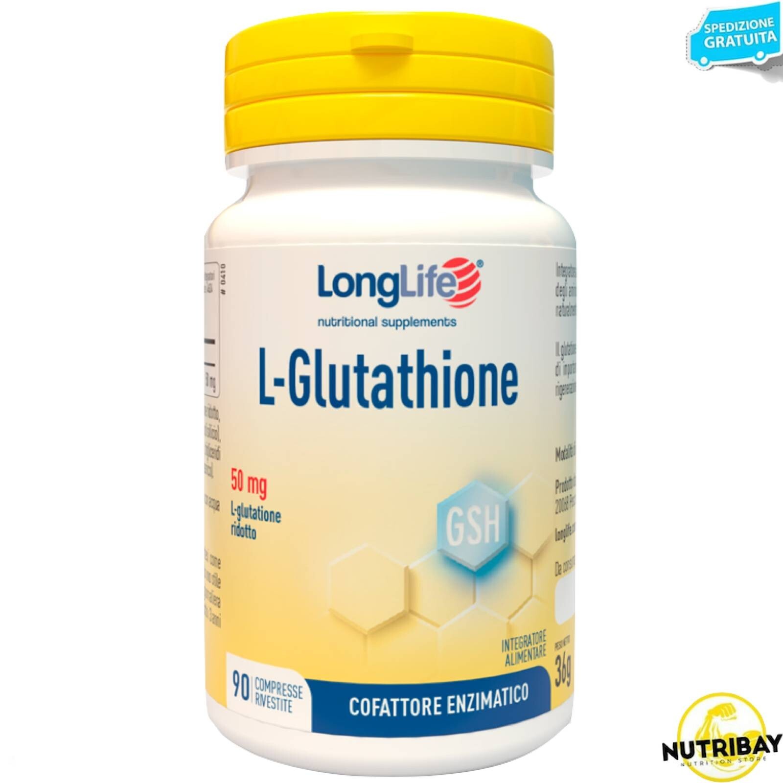 LONG LIFE L-GLUTATHIONE - 90 cpr
